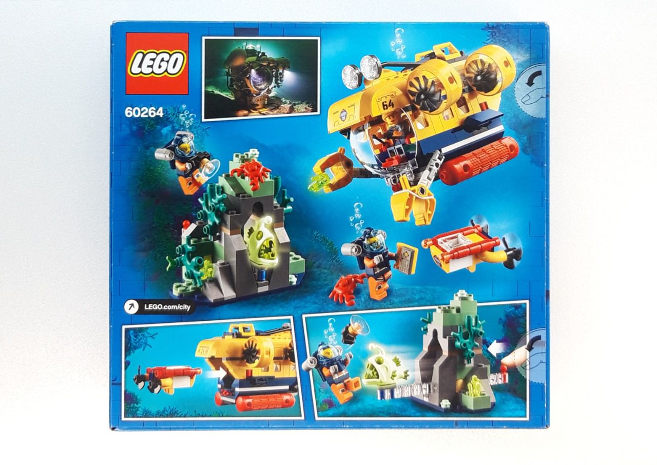 60264 - LEGO® City - Le sous-marin d'exploration LEGO : King Jouet, Lego,  briques et blocs LEGO - Jeux de construction